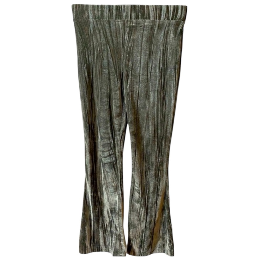 Treasure & Bond Velvet Burnout Pants, Flare, Sz 10, 12, M, L, Gray, Silver, NWOT